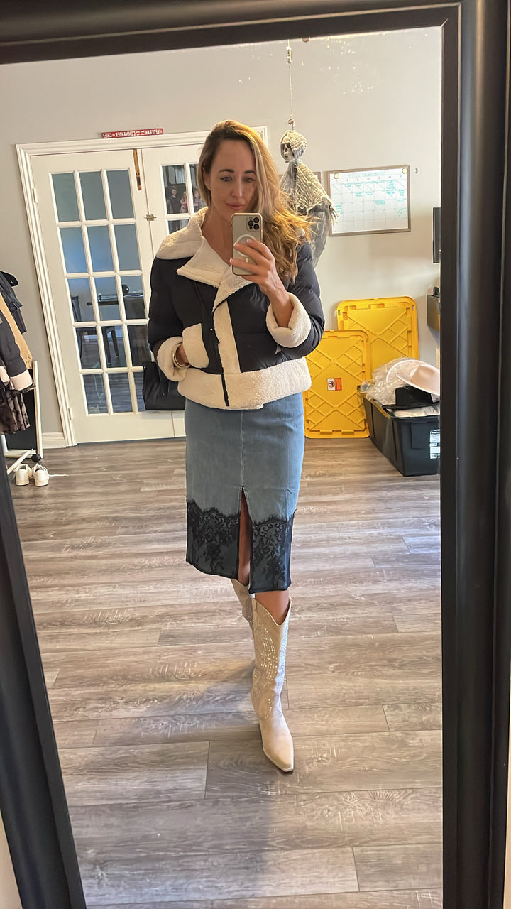 NANA Bling Boots- Beige