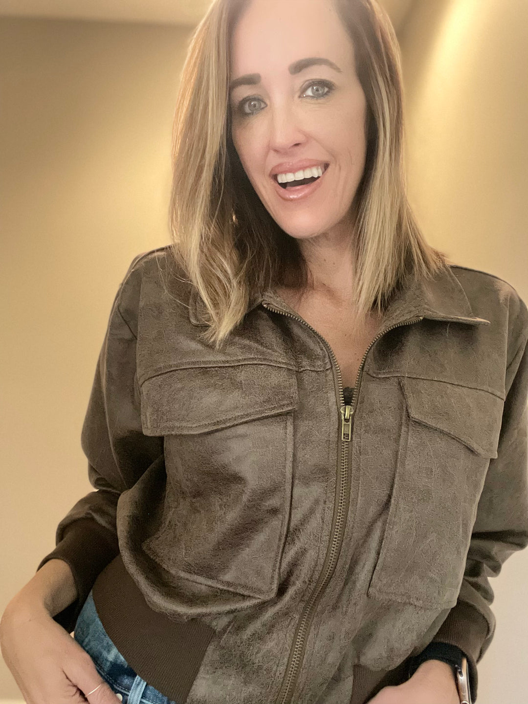 The Aviator Jacket- Brown