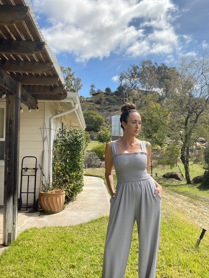 Hello Girl Smoked Jumpsuit