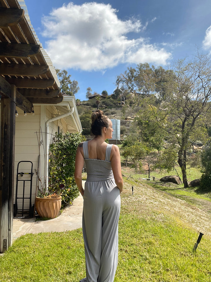 Hello Girl Smoked Jumpsuit
